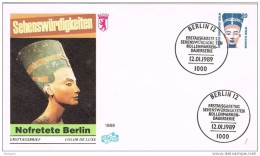 19680. Carta Egyptology.  BERLIN 1989. Nefertiti Queen Egypt - Egyptologie
