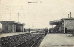 - Sarthe - Ref-543-  Conlie - Gare - Gares - Lignes De Chemins De Fer - - Conlie