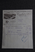 Facture Ancienne Publicitaire, VILLEFRANCHE Sur SAONE, Manufacture De Vêtements De Travail, COMBET Et Cie. - 1900 – 1949