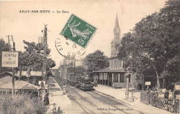 80-AILLY-SUR-NOYE- LA GARE - Ailly Sur Noye