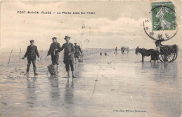 80-FORT-MAHON- PLAGE, LA PÊCHE DANS LES FILETS - Fort Mahon