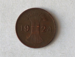 ALLEMAGNE 1 Pfennig 1924 A - 1 Rentenpfennig & 1 Reichspfennig