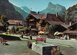 Zwitserland/Die Schweisz/Suisse, Kandersteg, Dorfbrunnen, Rinderhorn, Gellihorn, 1977 - Steg