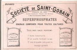 Buvard Agriculture Société De Saint-Gobain SUPERPHOSPHATES Engrais Composés Pour Toutes Cultures - Agricoltura