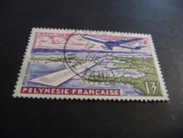 TIMBRE    POLYNESIE   POSTE  AERIENNE   N  5   OBLITERE    COTE  2,50  EUROS - Usati