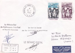 T.A.A.F. - Lettre, Document - Autres & Non Classés