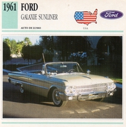 Auto Da Collezione  "Ford 1961 Galaxie Suleinerl"  (U.S.A.) - Motores