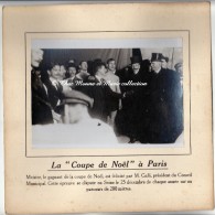 PARIS - COUPE DE NOEL - GALLI PRESIDENT DU CONSEIL MUNICIPAL FELICITANT MEISTER LE 25 DECEMBRE 1912 - PHOTO 15 X 11 CM - Personalità