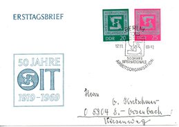 RDA. N°1210-1 De 1969 Sur Enveloppe 1er Jour Ayant Circulé. OIT. - ILO