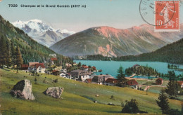 CHAMPEX ET LE GRAND COMBIN  SUISSE  CANTON DU VALAIS  CPA COLORISEE - Autres & Non Classés