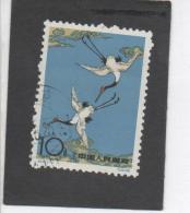 CHINE - Faune - Grues Sacrées - Peintures De Chen Chi Fo - Used Stamps