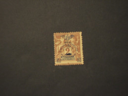 N. CALEDONIE - 1903  50rio  2 C., Soprast., (dente Corto). -TIMBRATO/USED - Unused Stamps