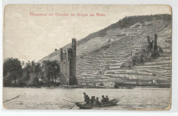 Allemagne - Germany - Rhénanie Palatinat - Bingen Mauseturm Mit Ehrentels Am Rhein Barque Passeur - Bingen