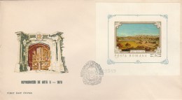 #T256  SIBIU VIEW, PAINTING, ART REPRODUCTIONS , FDC , 1970, ROMANIA. - FDC