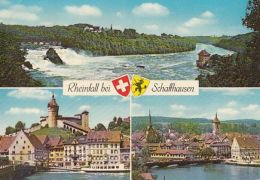 50994- SCHAFFHAUSEN- RHEIN WATERFALL, TOWN, SHIP, BRIDGE - Other & Unclassified