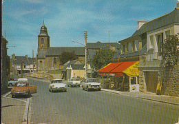 51082- SAINT COULOMB- POST OFFICE AND CHURCH STREET, CAR - Saint-Coulomb