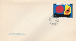 #T264  JOAN MIRO, PAINTER, ART, FDC, 1970, ROMANIA. - FDC