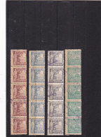 #200  JUDICIAL STAMPS, REVENUE STAMP, 40, 50, LEI, 2X 100 LEI, 5 STAMPS  IN STRAIF, ROMANIA. - Fiscale Zegels