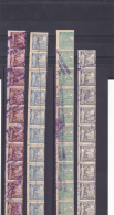 #200  JUDICIAL STAMPS, REVENUE STAMP, 40, 50, LEI, 2X 100 LEI, 39 STAMPS, ROMANIA. - Steuermarken