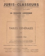 JURIS-CLASSEURS - La Semaine Juridique  Année 1941 - Décrets & Lois