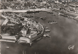 CONCARNEAU   FINISTERE   CPSM   VUE AERIENNE DE LA VILLE - Concarneau