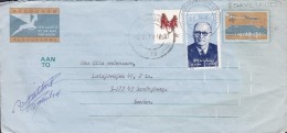 South Africa Uprated Aerogram Aerogramme EAST LONDON 1974 SUNDBYBERG Sweden - Airmail