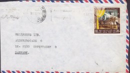 Egypt Egypte Air Mail Par Avion CAIRO 1972 Cover Lettre Denmark Opera "Aida" Timbre (2 Scans) - Brieven En Documenten