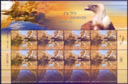 ISRAEL 2015,Rivers In Israel (Zin , Taninim , Kziv ) 3-  Sheetlets - Blocks & Kleinbögen