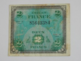 2 Francs - DRAPEAU FRANCE - Billet Du Débarquement -  Sans Série  **** EN ACHAT IMMEDIAT ****. - 1944 Flag/France