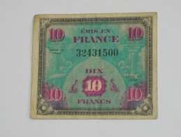 10 Francs - DRAPEAU FRANCE - Billet Du Débarquement -  Sans Série  **** EN ACHAT IMMEDIAT ****. - 1944 Drapeau/Francia