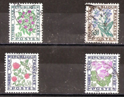 Taxes  N°    98 - 99 - 101 - 102  -  Oblitérés  -  Fleurs Des Champs - 1960-.... Used