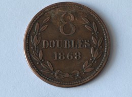 GUERNESEY 8 DOUBLES 1868 - Guernesey