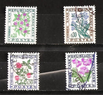 Taxes  N°    98 - 99 - 101 - 102  -  Oblitérés  -  Fleurs Des Champs - 1960-.... Gebraucht