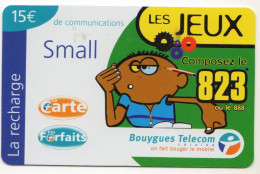 ANTILLES FRANCAISES RECHARGE BOUYGUES TELECOM LES JEUX SMALL 15€ Date 03/2002 - Antillas (Francesas)