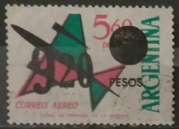 ARGENTINA 1963. Correo Aéreo. Valores Ordinarios Para Franqueo Aéreo. USADO - USED. - Usati