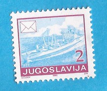 1990  2404C  12 1-2  SCHIFF  DEFINITIVE POSTDIENST  JUGOSLAVIJA JUGOSLAWIEN    MNH - Other (Sea)