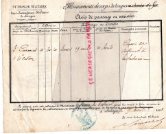87 - BESSINES-LIMOGES - 21 E DIVISION MILITAIRE-MOUVEMENTS DE CORPS DE TROUPE A LA SOUTERRAINE-1896 - Documenti Storici