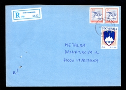 Slovenia - Mixed Franked Letter With The Slovenia And Yugoslavia Stamps / 2 Scans - Slovénie