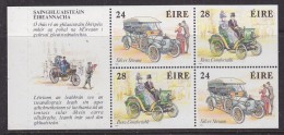 Ireland 1989 Irish Motoring Classics  Booklet Pane ** Mnh (32945) - Blocks & Sheetlets