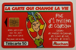 TELECARTE 50 U TIRAGE 3000 000 EX  AUCHAN - 1999