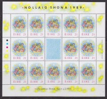 Ireland 1989 Christmas 1v Sheetlet ** Mnh (F5801) - Hojas Y Bloques