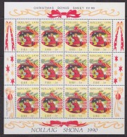 Ireland 1990 Christmas 1v Sheetlet ** Mnh (F5802) - Hojas Y Bloques