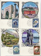 SOVIET UNION 1979 Olympic Games: Tourism 1 R. X 4, Michel 4872, 4874-76 - Tarjetas Máxima