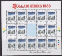 Ireland 1988 Christmas 1v Sheetlet ** Mnh  (F5803) - Hojas Y Bloques