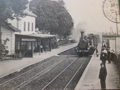 CPA 58 Nièvre Neuvy Sur Loir La Gare Train Locomotive - Other & Unclassified