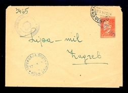 Yugoslavia - Envelope With Imprinted Stamp And With Hand Made Overprint  / 2 Scans - Autres & Non Classés