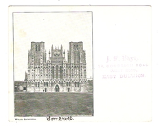 GB POST CARD - WELLS CATHEDRAL -  J.F. BAYLY BARRY ROAD EAST DULWICH - 2 Scans - - Wells