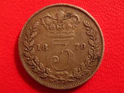 Grande-Bretagne - UK - 3 Pence 1879 2668 - F. 3 Pence