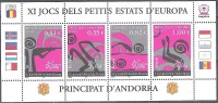 Andorre Français 2005 Michel Bloc Feuillet 2 Neuf ** Cote (2008) 12.00 Euro Jeux Des Petits Etats D'Europe - Blocs-feuillets