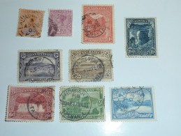 LOT DE 9 TIMBRES DE TASMANIE " POSSESSION ANGLAISE " OBLITERES AVEC CHARNIERES - STAMPS COLLECTION TASMANIA - Used Stamps